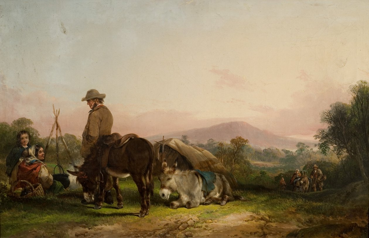 Gypsy Läger av William Snr. Shayer