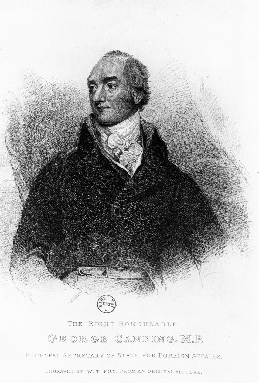 George Canning av William Thomas Fry
