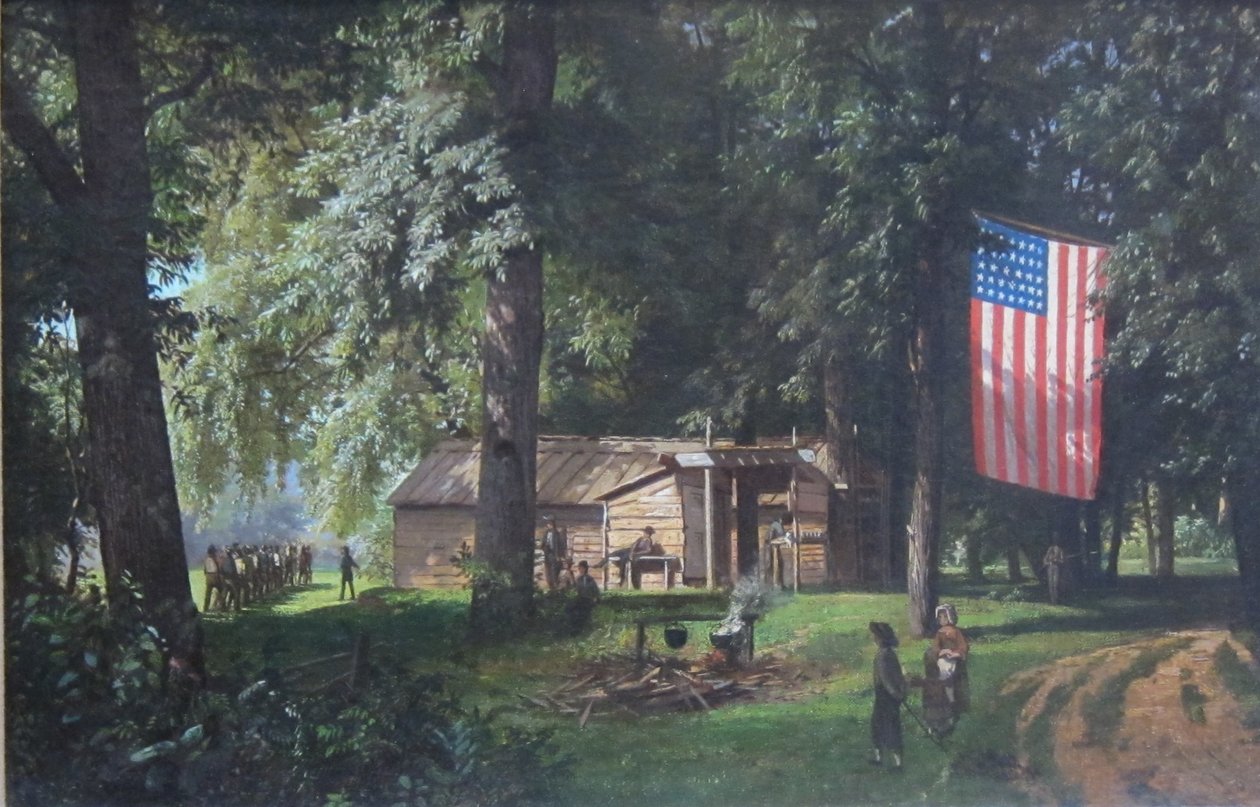 Recruiting Station Bethlehem  av William Trost Richards