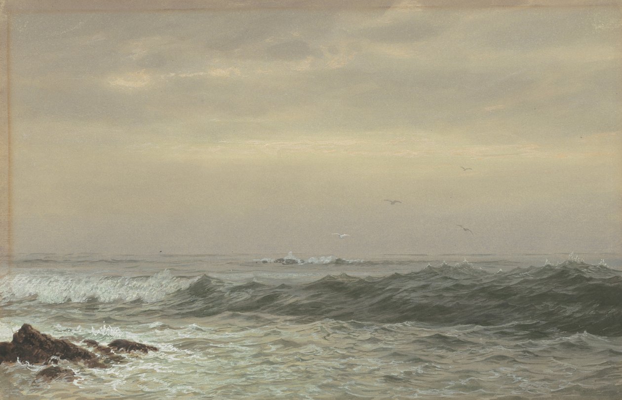 Rocks and Breaking Waves, c.1870 av William Trost Richards