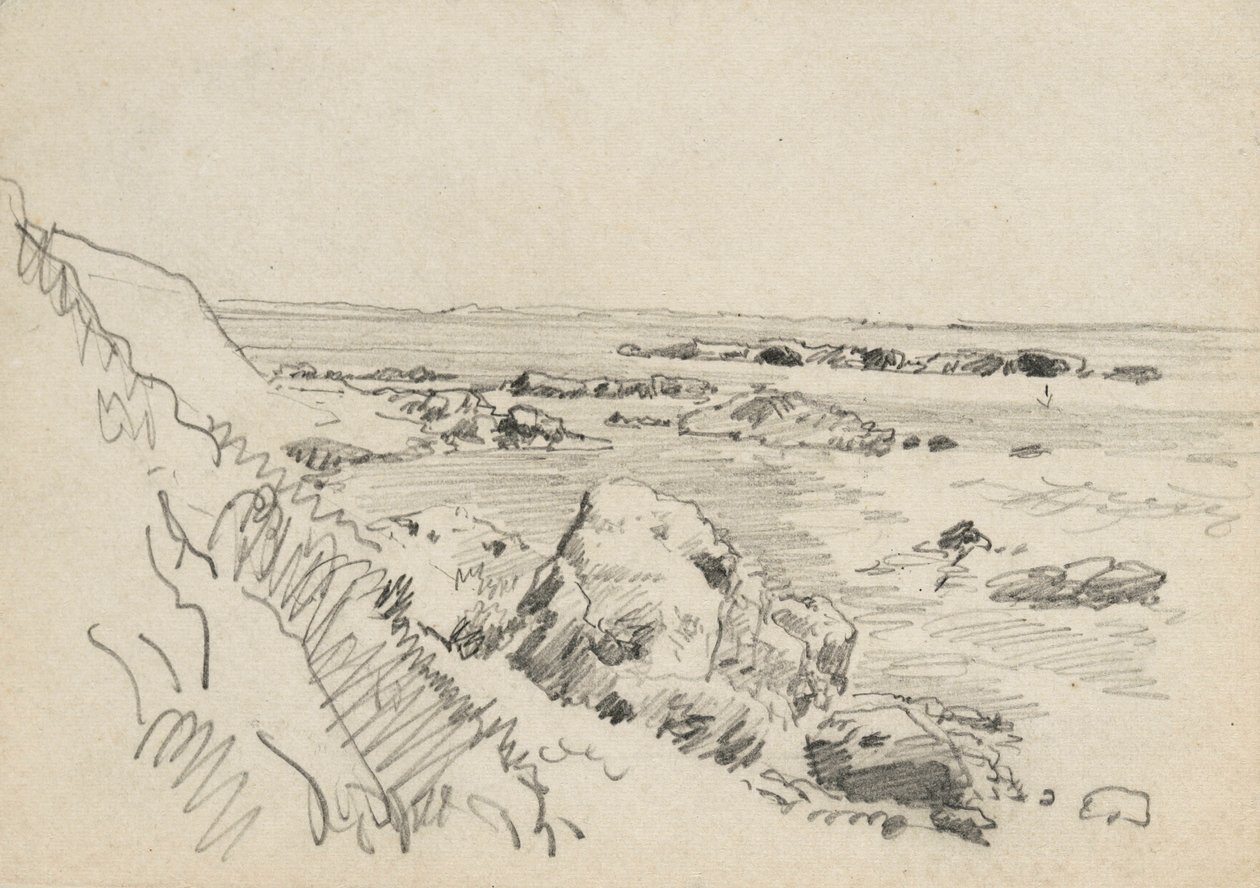 Klippiga havskusten av William Trost Richards