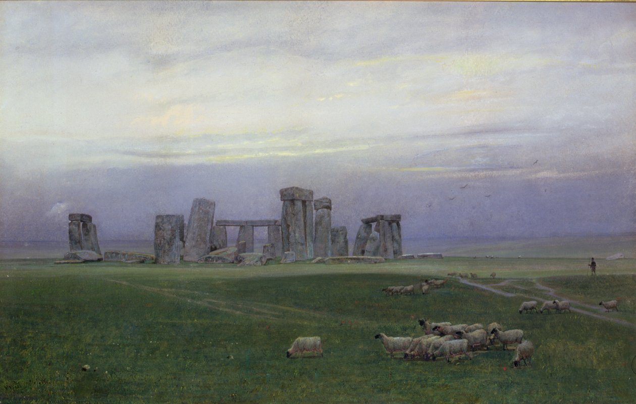 Stonehenge, ca 1882 (wc och gouache på papper) av William Trost Richards