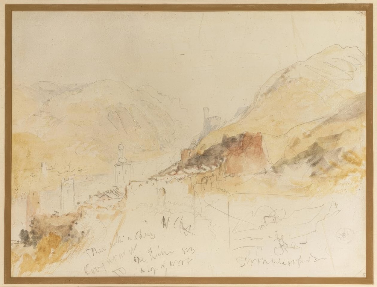 Rudesheim vid Rhen av Joseph Mallord William Turner
