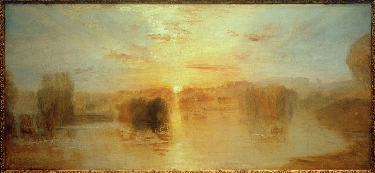 Sjön, Petworth, solnedgång; Exempelstudie av Joseph Mallord William Turner