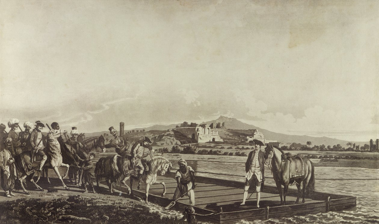 Utsikter i Levanten: Teater i Miletus, 1780 (etsning och akvatint) av William after Pars