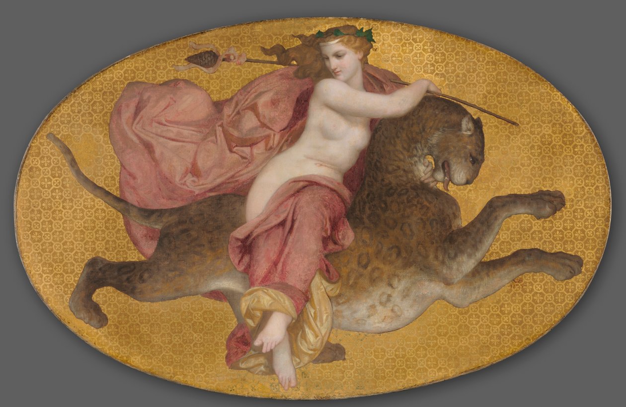 Bacchante på en panther av William Adolphe Bouguereau