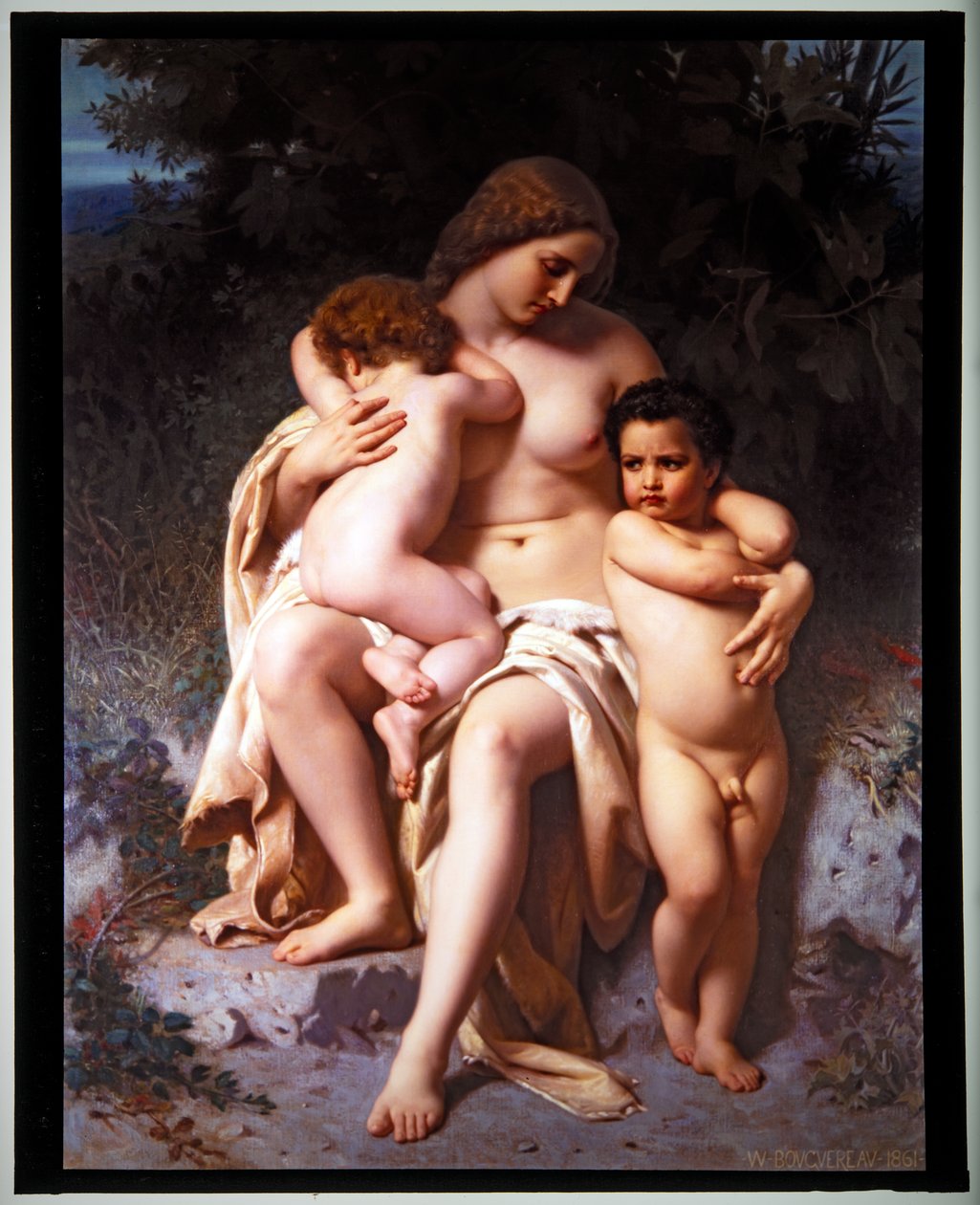 Den första oenigheten av William Adolphe Bouguereau