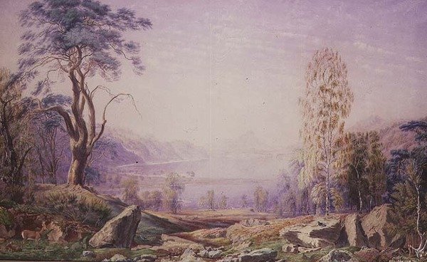 Loch Garry, Invernesshire, hösten 1856 av Joseph Mallord William Turner