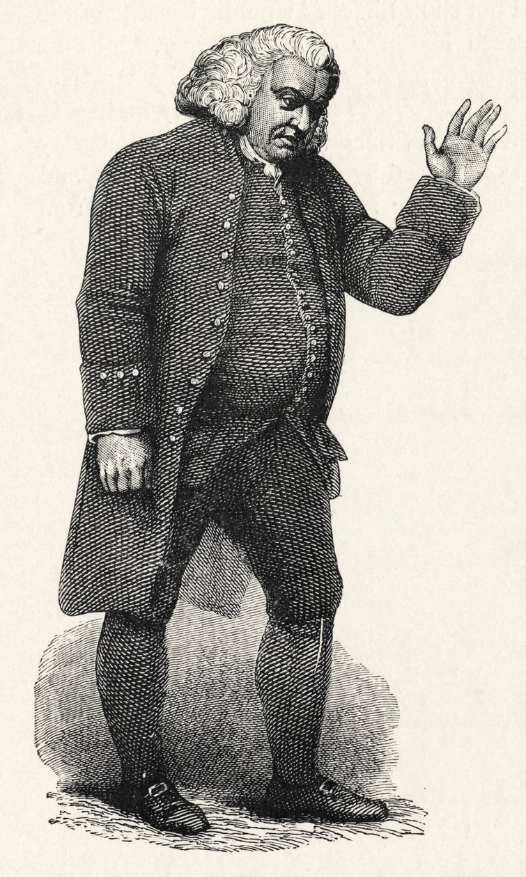 Samuel Johnson - engelska av William (after) Finden