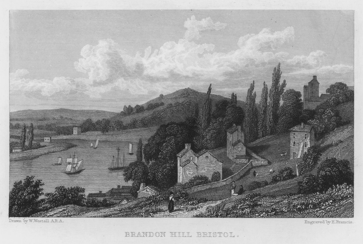 Brandon Hill, Bristol (gravyr) av William (after) Westall