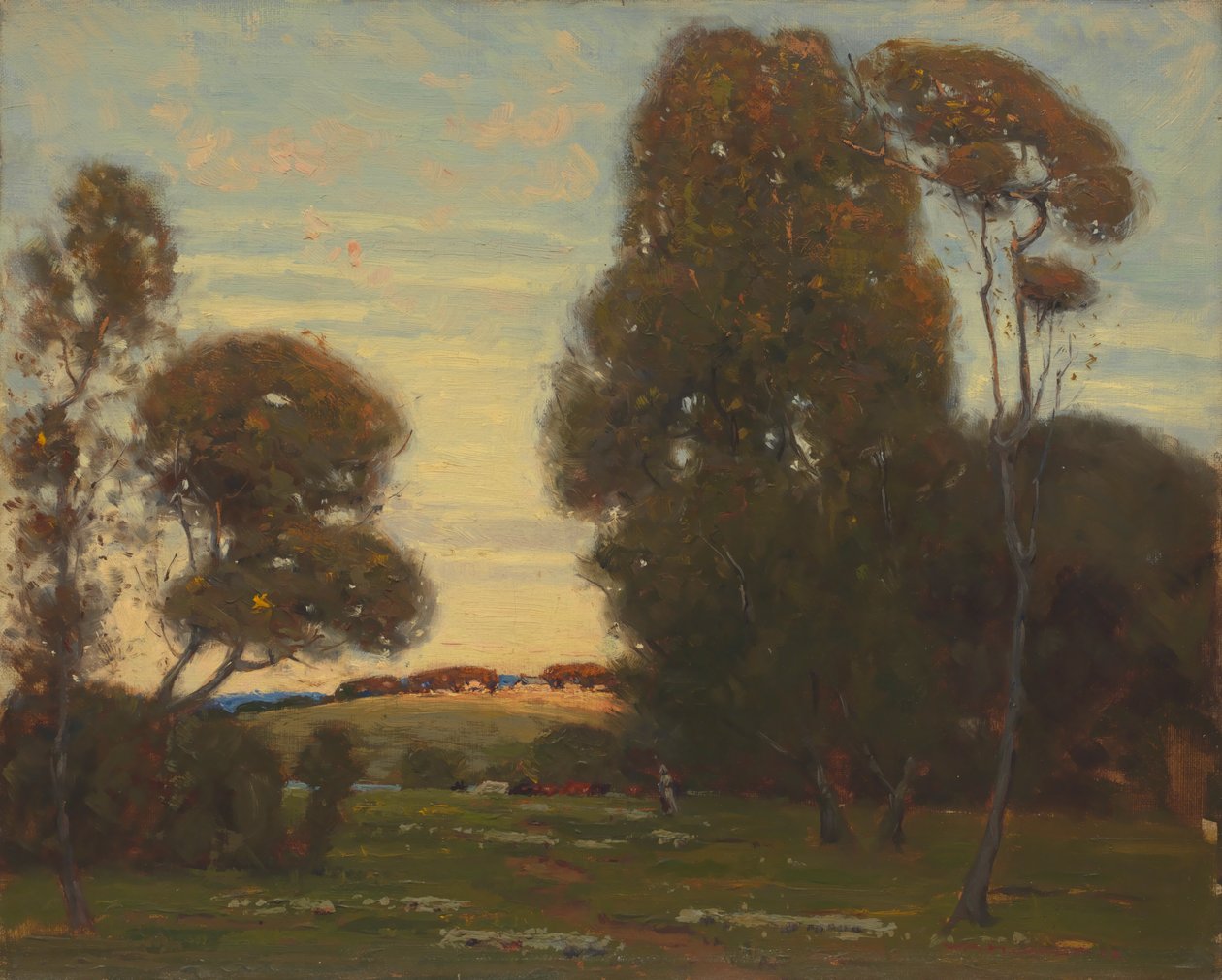 Utan titel franskt landskap, 1905. av William A. Harper