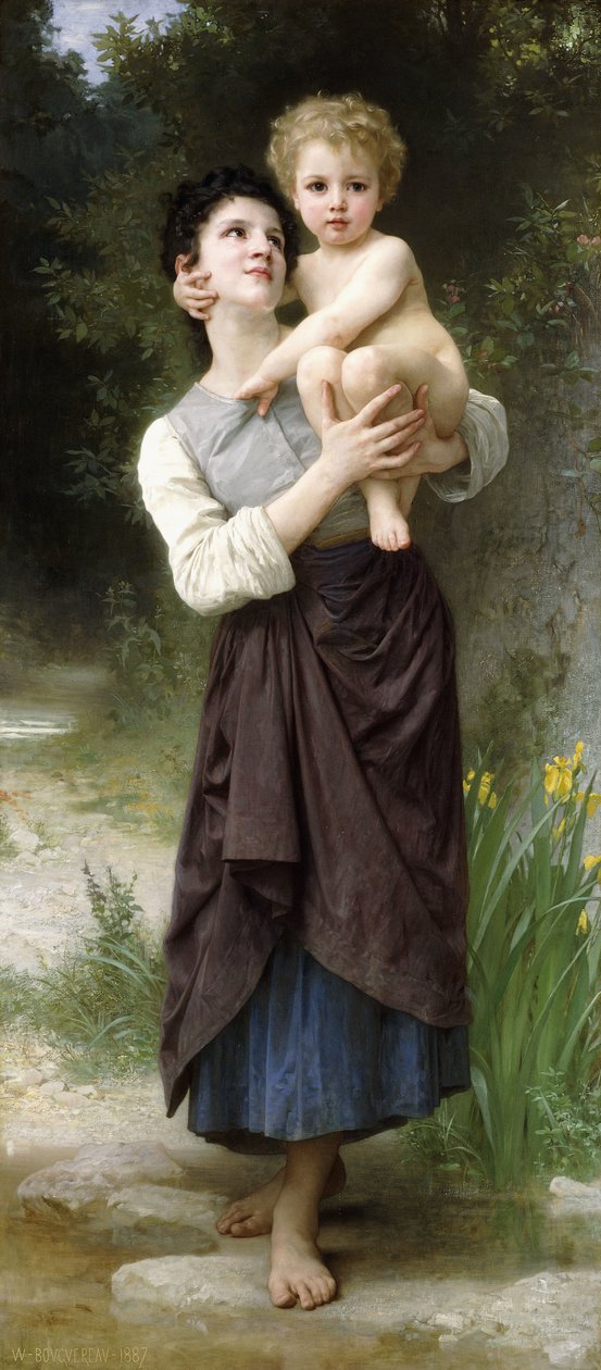 Bror och syster, 1887 av William Adolphe Bouguereau