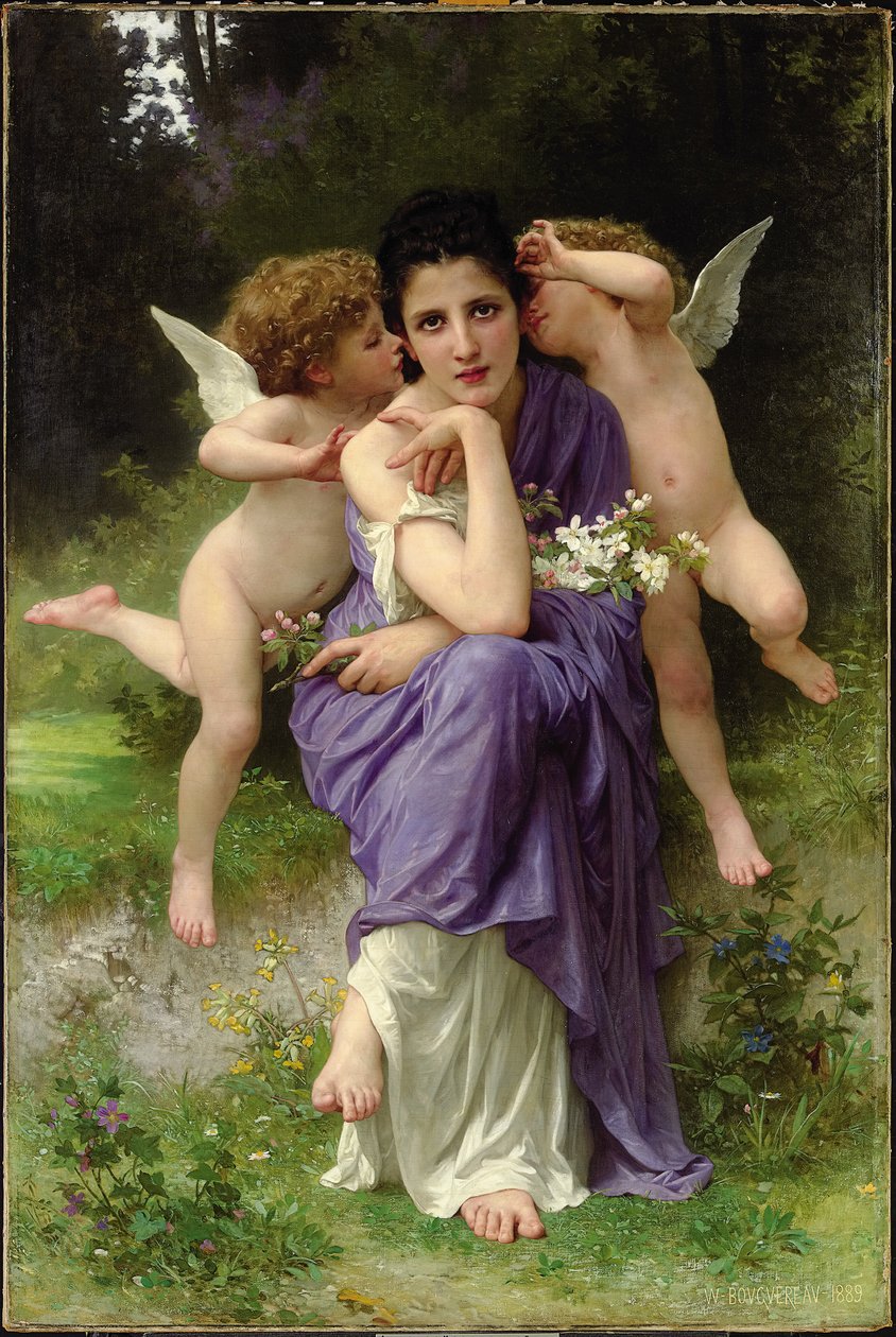 Vårsånger, 1889 av William Adolphe Bouguereau