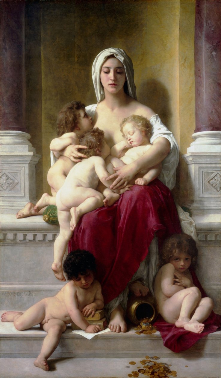 Välgörenhet av William Adolphe Bouguereau