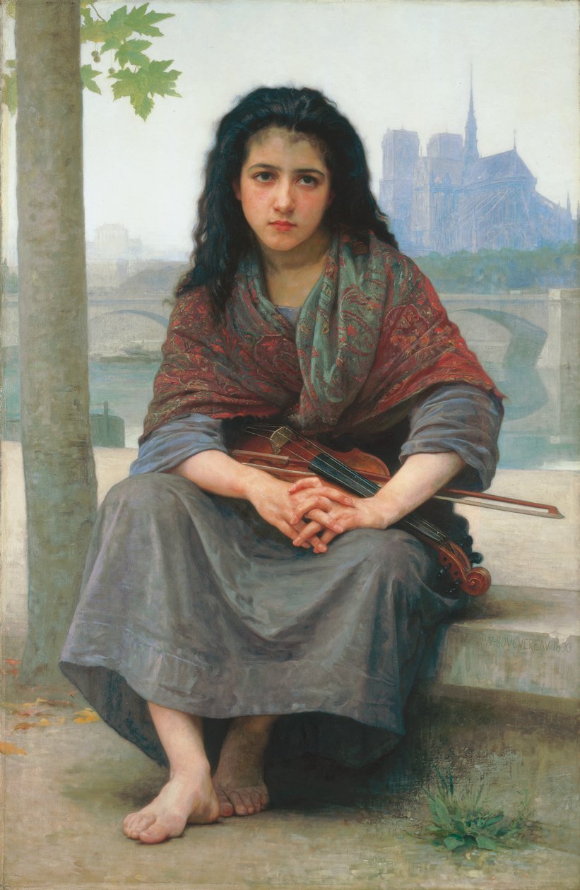 De hemlösa, 1890 av William Adolphe Bouguereau