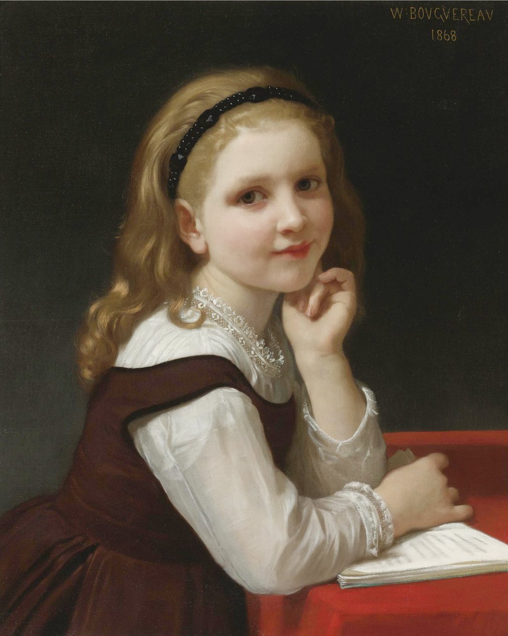 Distraktion av William Adolphe Bouguereau