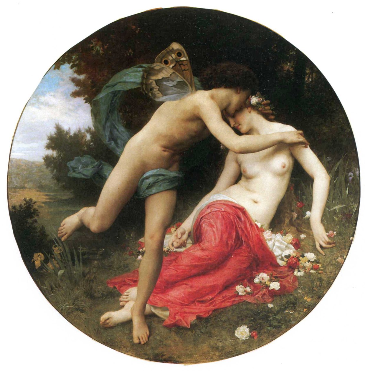Flora och Zephyr av William Adolphe Bouguereau