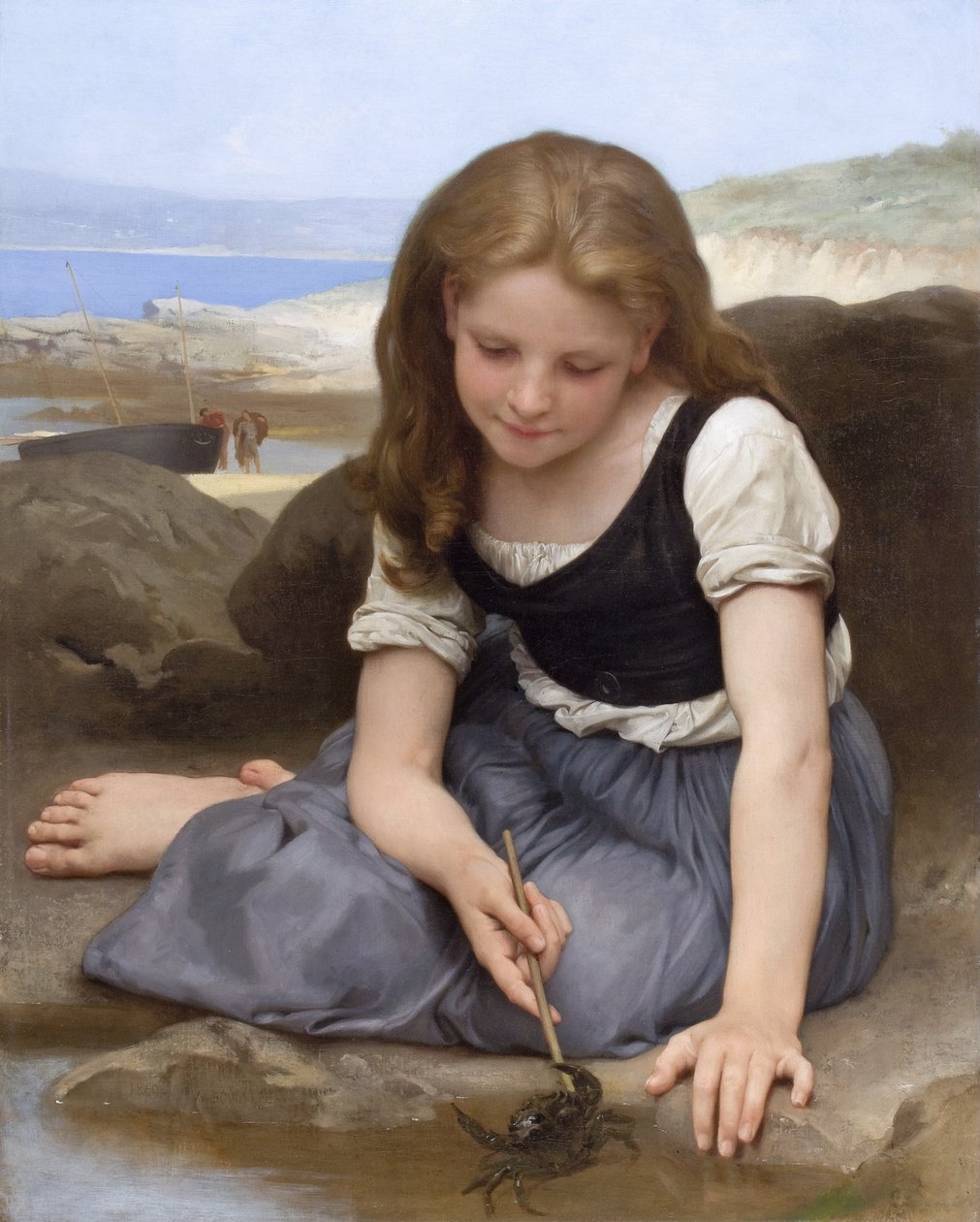 Franska:  Le crabe Krabban av William Adolphe Bouguereau