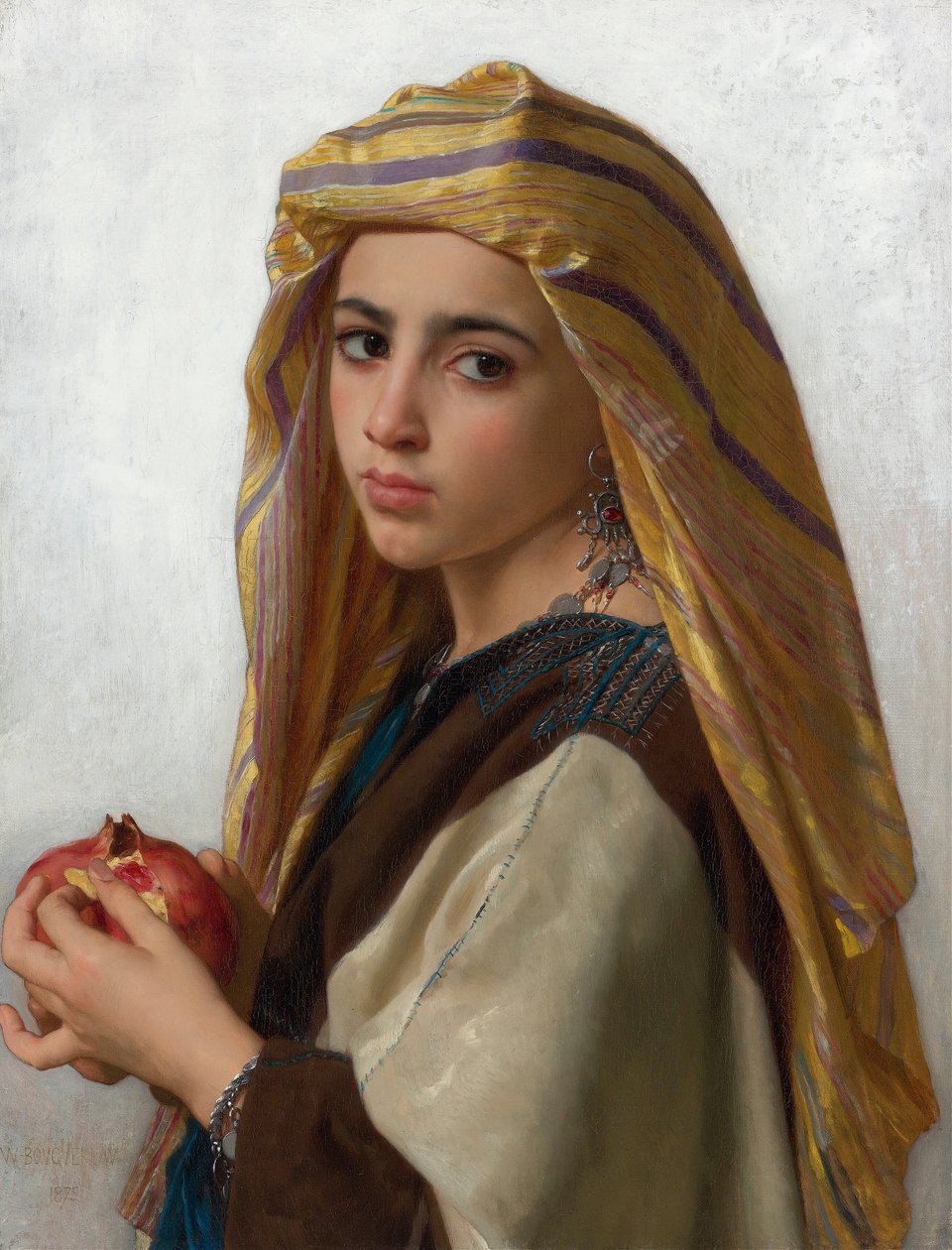 Flicka med ett granatäpple av William Adolphe Bouguereau
