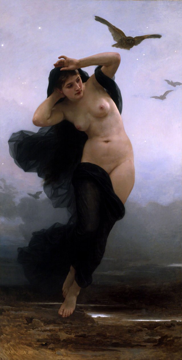 Natten av William Adolphe Bouguereau