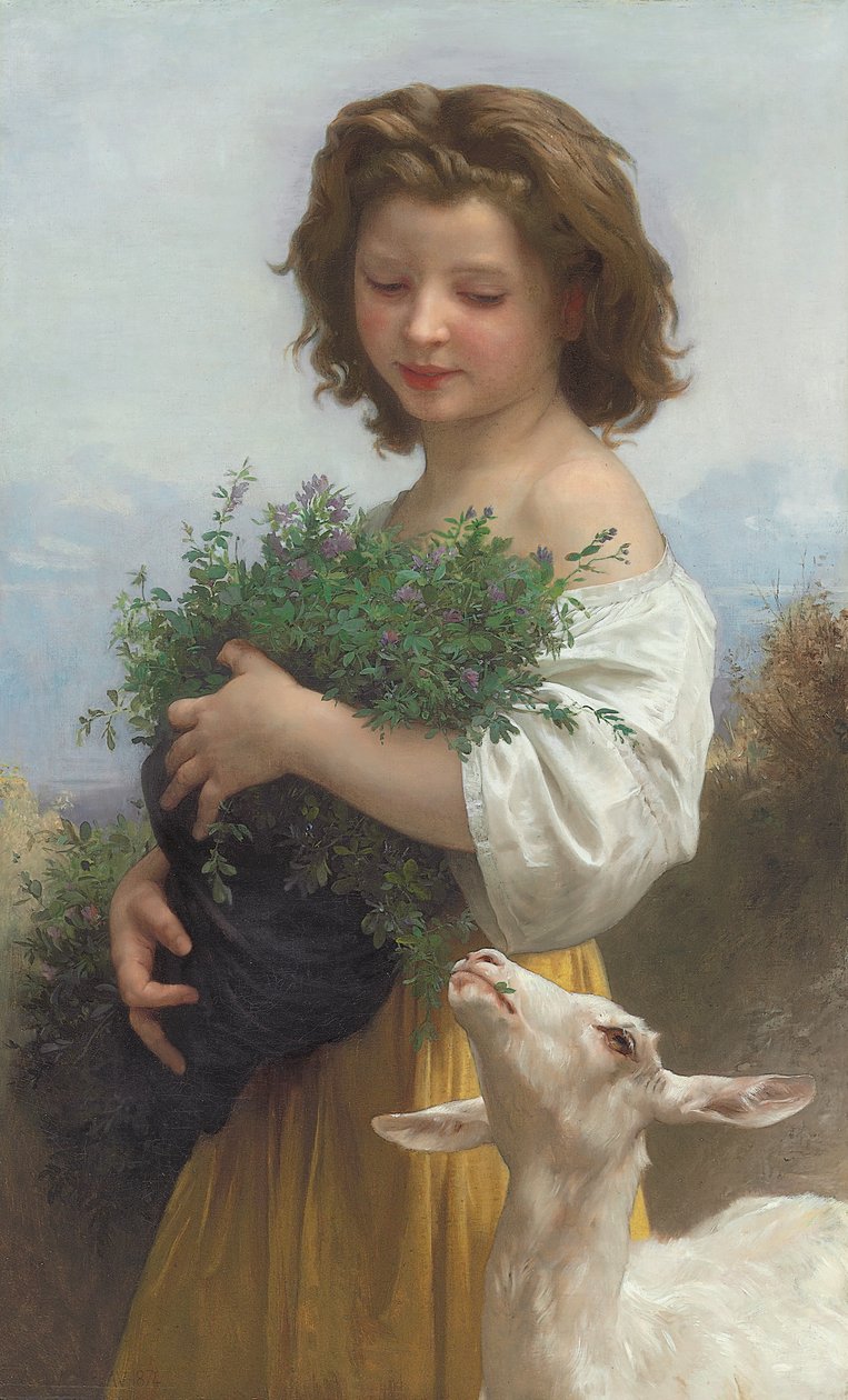 Lilla smaragd; The Petite Emerald, 1874 av William Adolphe Bouguereau