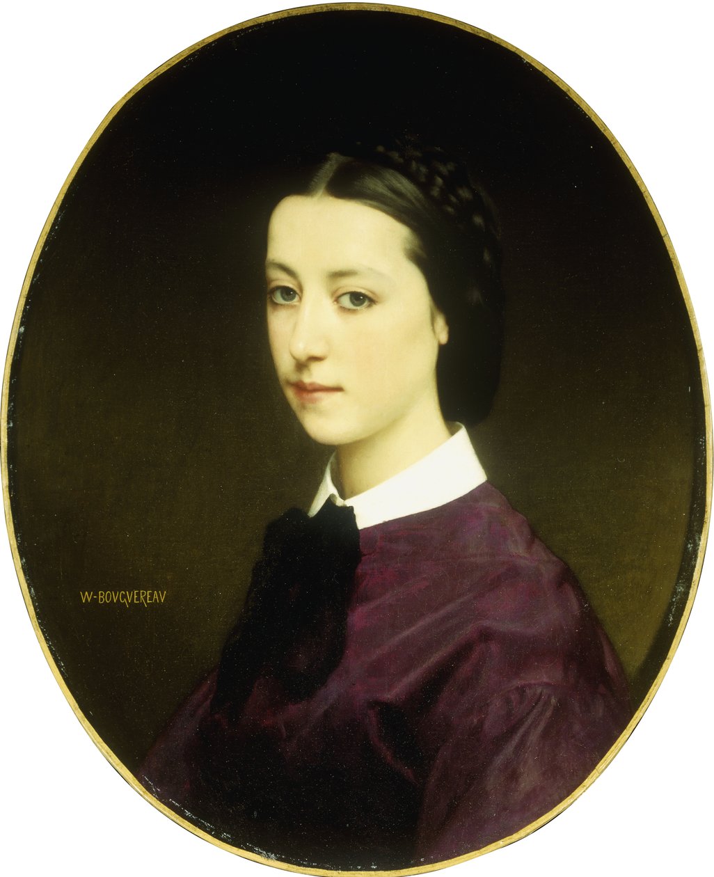 Porträtt av en ung dam av William Adolphe Bouguereau
