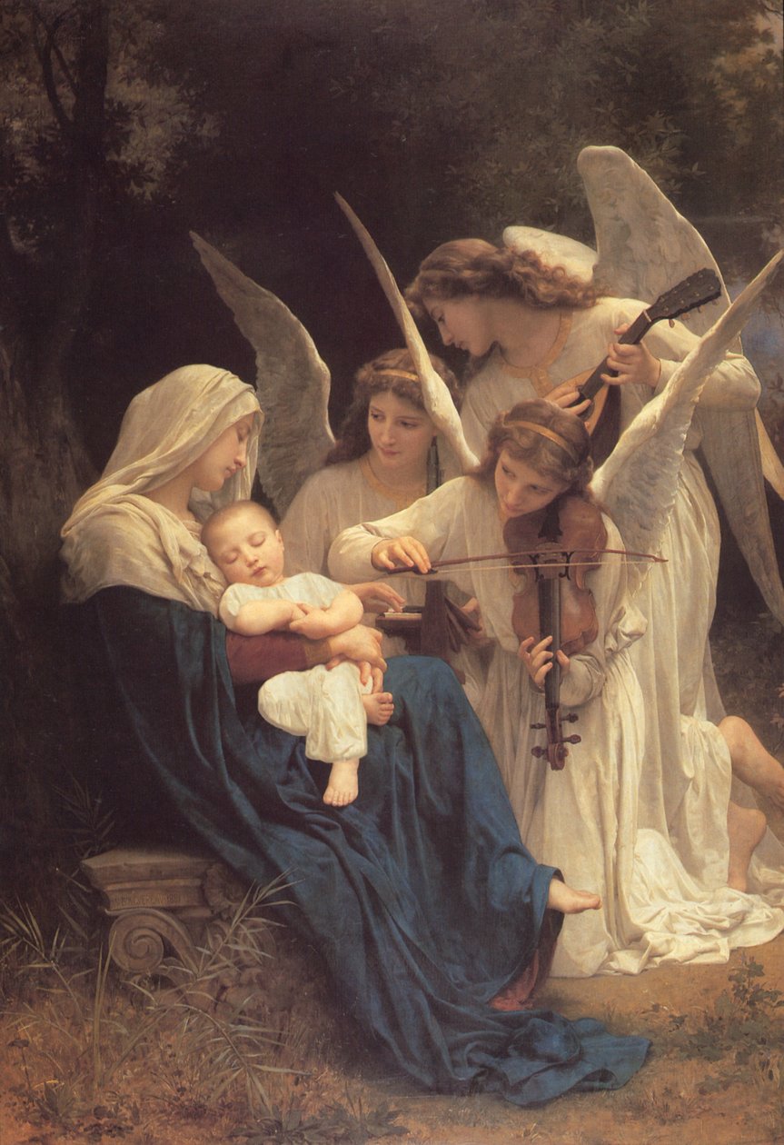 Änglarnas sång, 1881 av William Adolphe Bouguereau