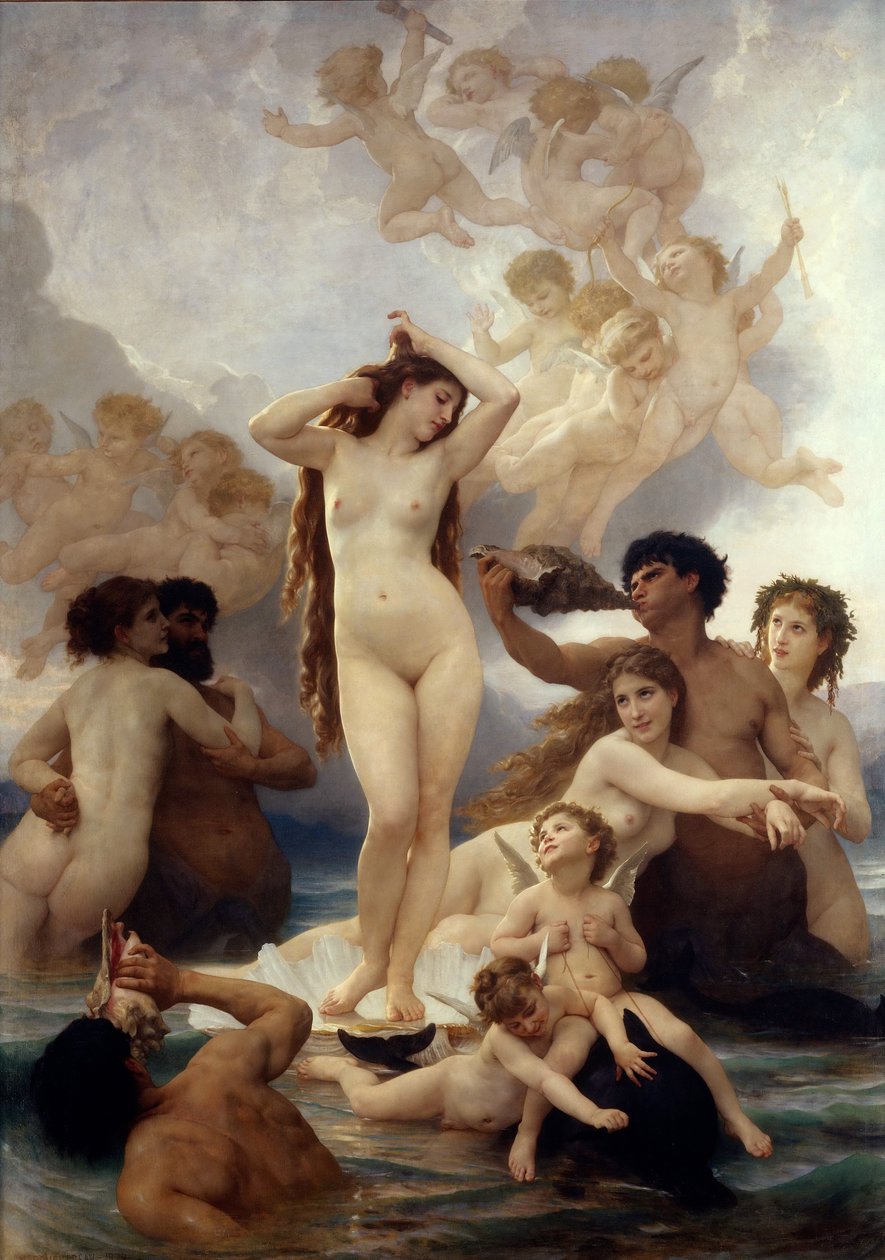 Venus födelse av William Adolphe Bouguereau