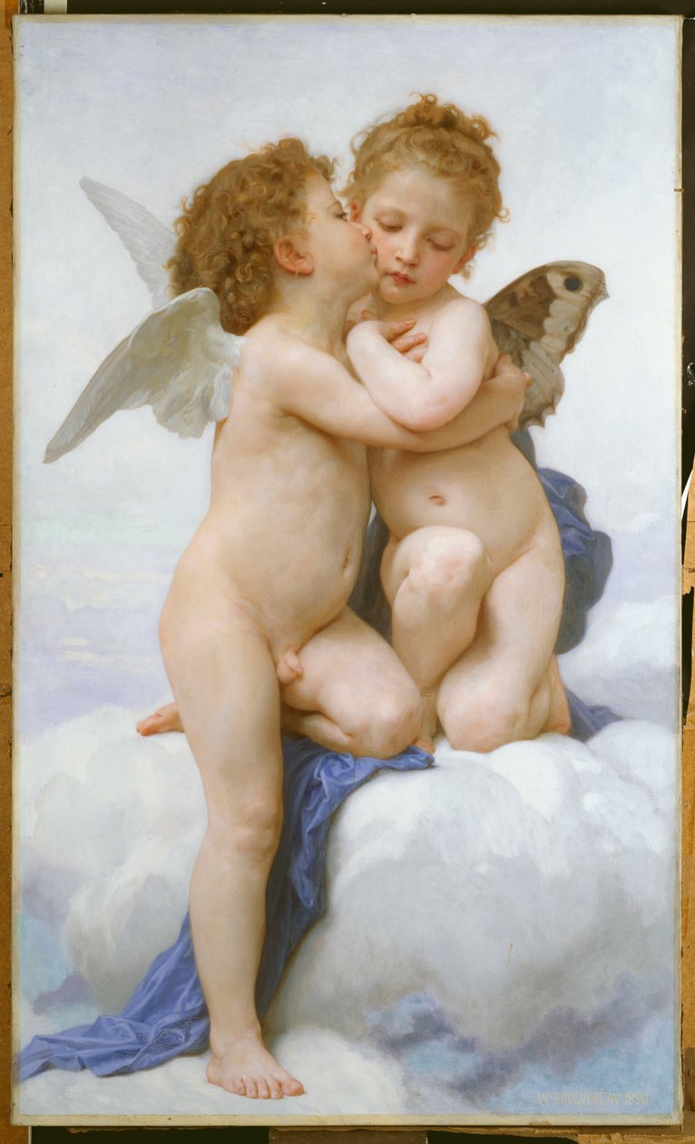 Den första kyssen av William Adolphe Bouguereau