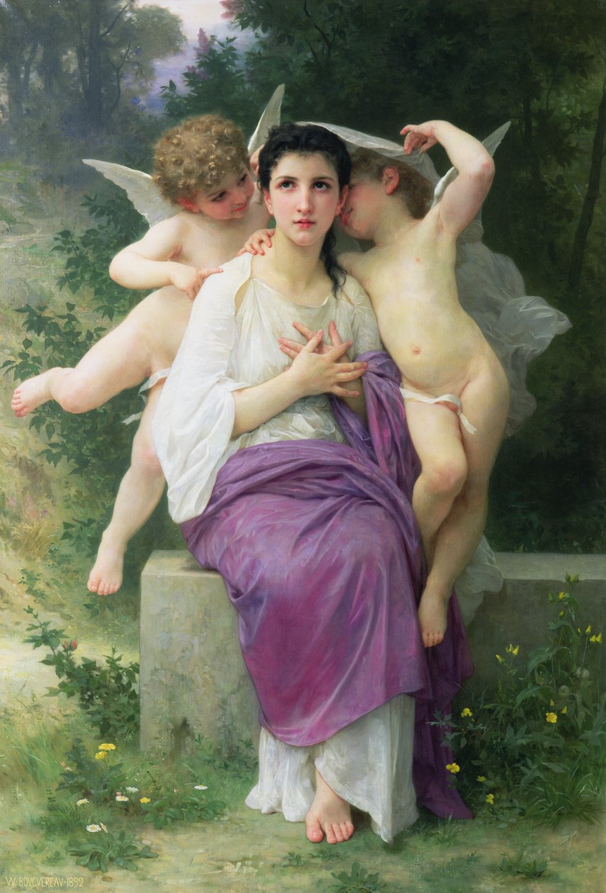 Hjärtats uppvaknande, 1892 av William Adolphe Bouguereau