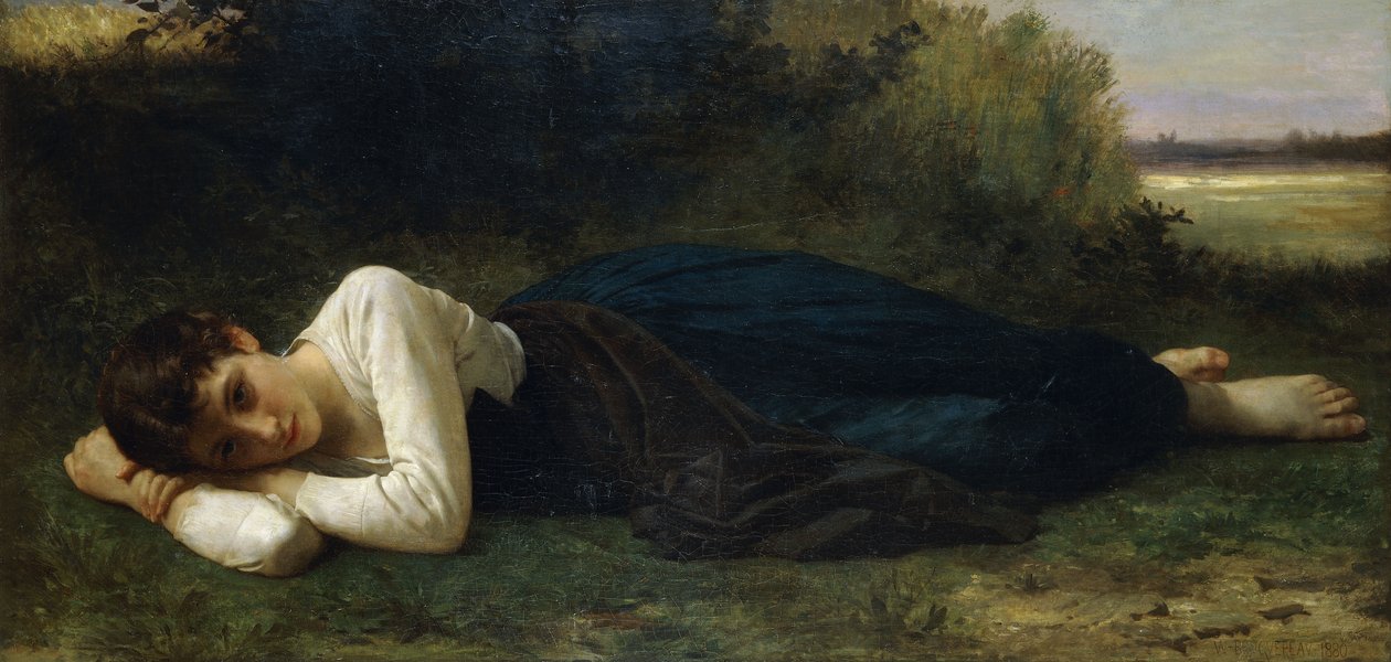 Resten, 1880 av William Adolphe Bouguereau