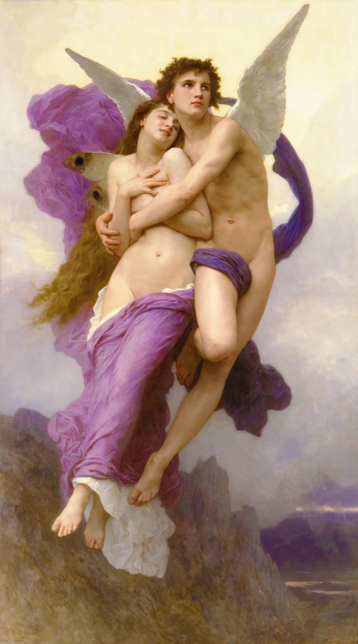 Bortförandet av Psyche, 1895. av William Adolphe Bouguereau