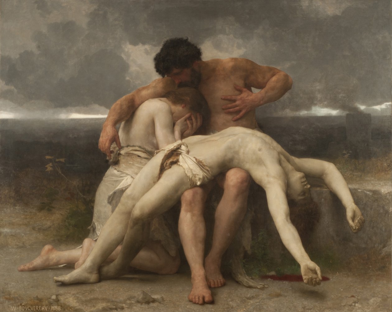 Den första duellen, 1888. av William Adolphe Bouguereau