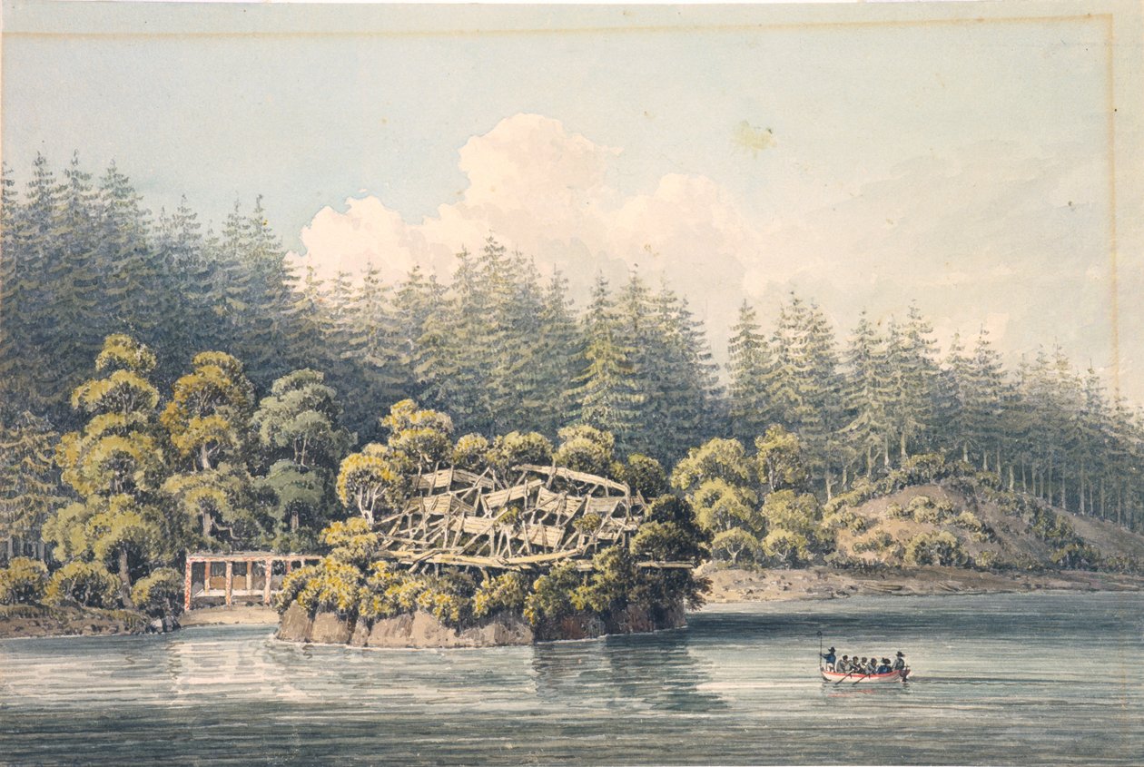Öde indisk by, Georgia av William Alexander