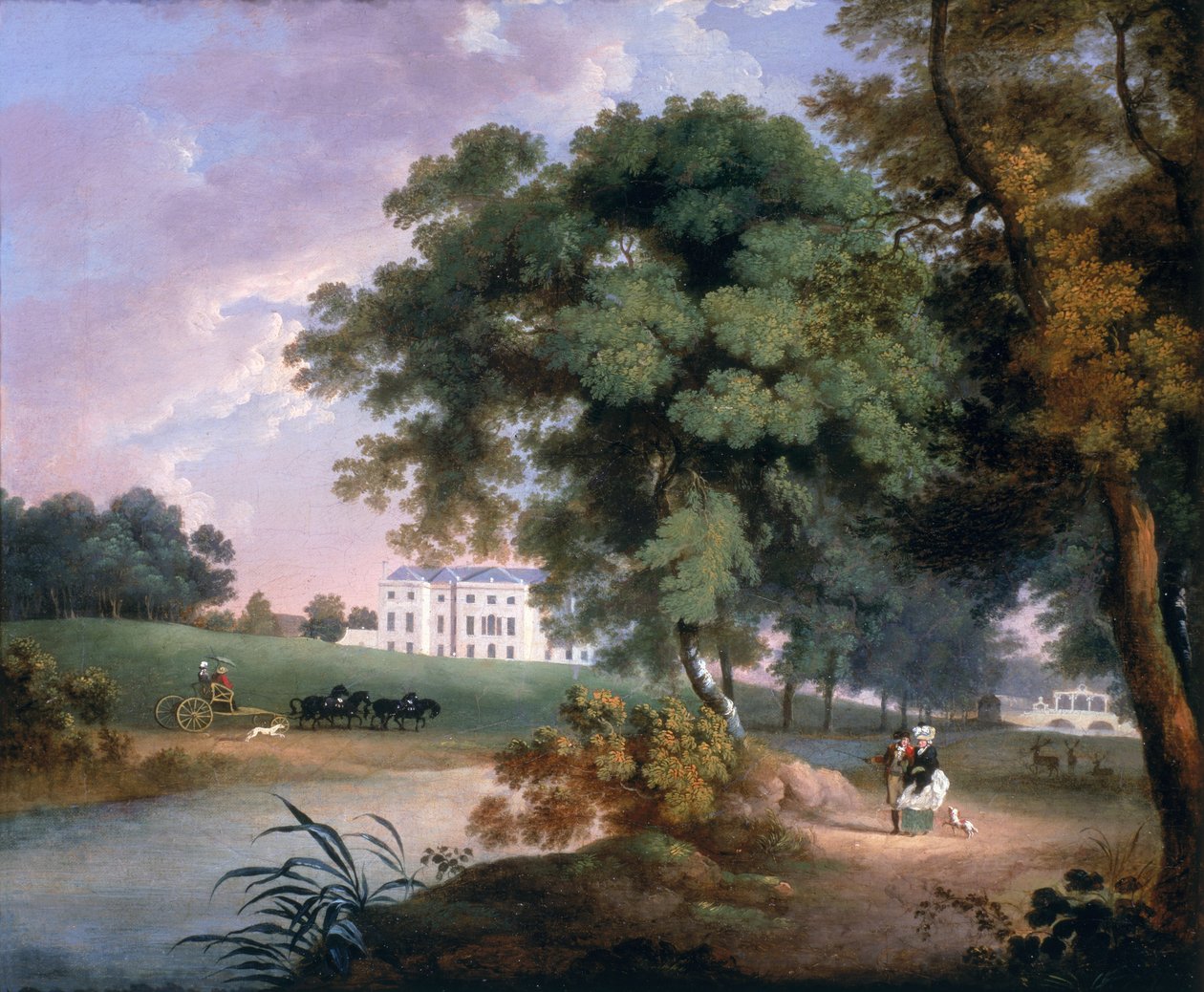 Utsikt över ett hus i Irland av William Ashford
