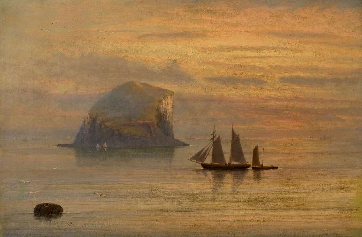 Utan titel [The Bass Rock] av William Barclay