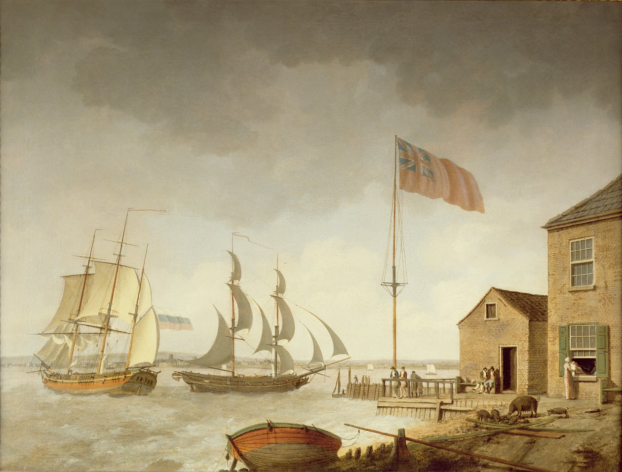 En Baltic Trader utanför Paull, Hull av William Barton