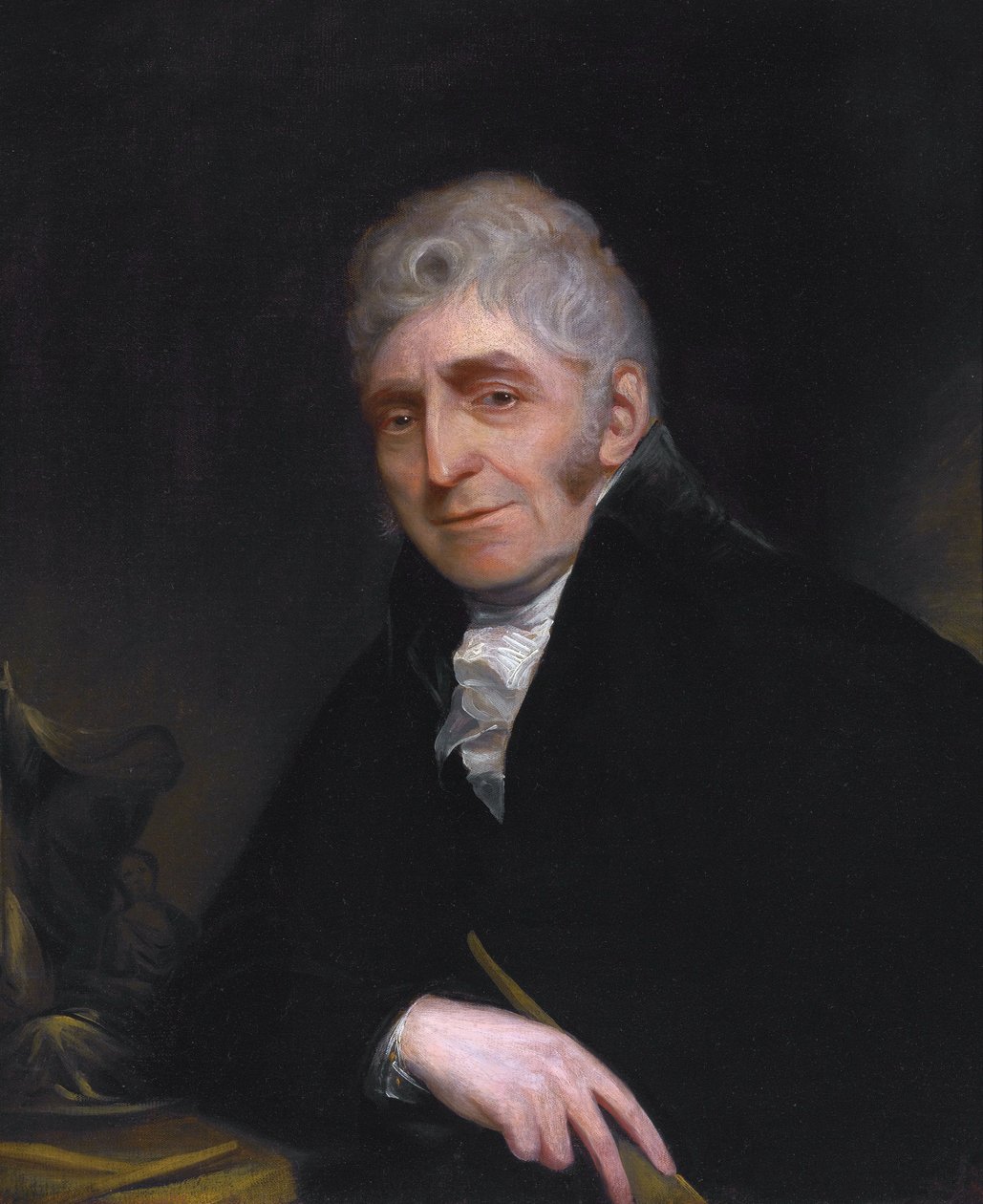 Porträtt av Joseph Nollekens (1737-1823) av William Beechey