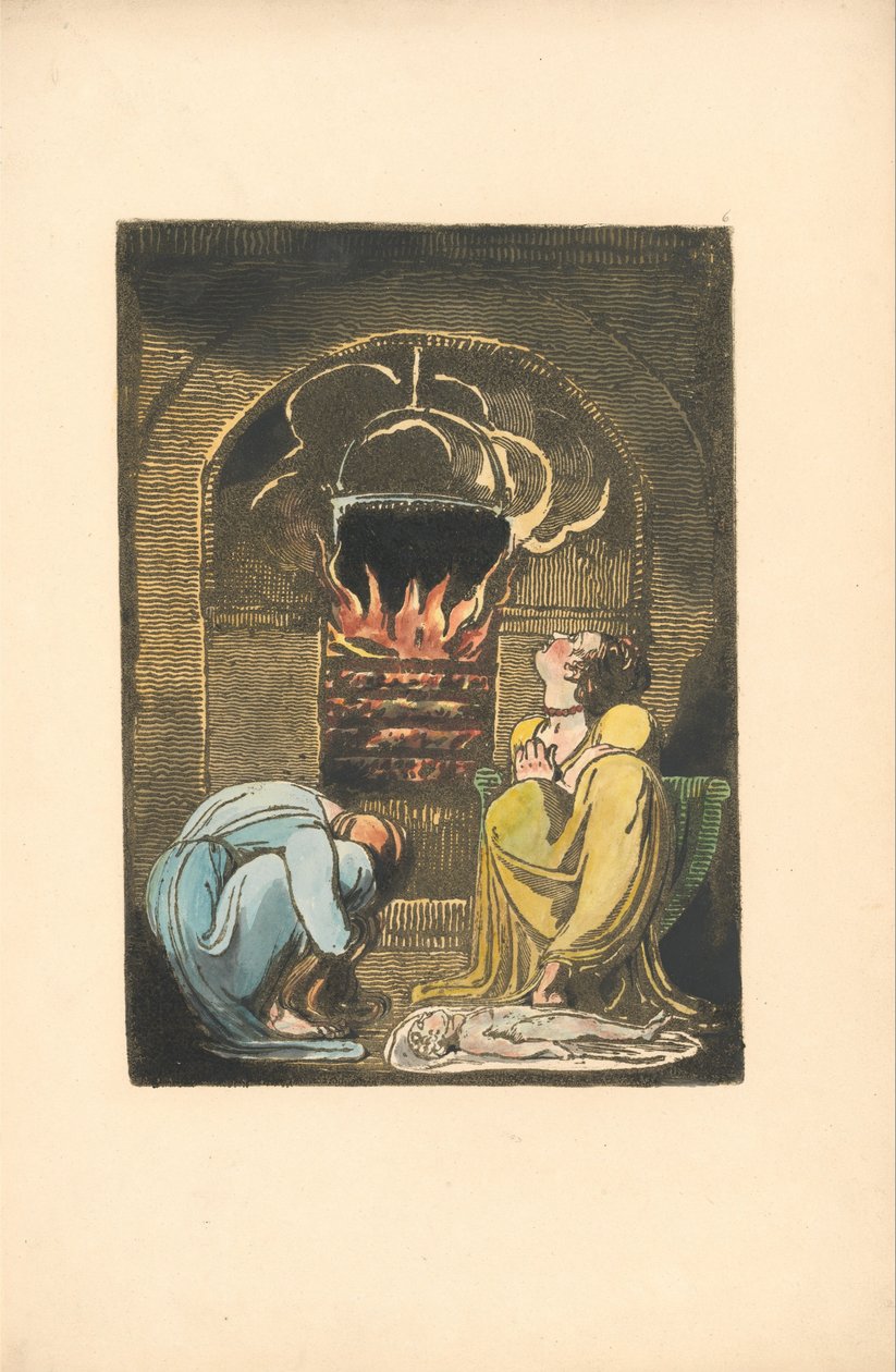 Europa. En profetia, platta 8 (Bentley 9) av William Blake
