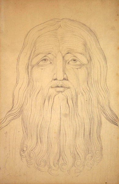 Chef för jobb (grafit på papper) av William Blake