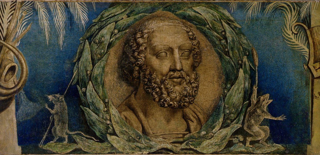 Homer, ca 1800-03 (tempera på duk) av William Blake