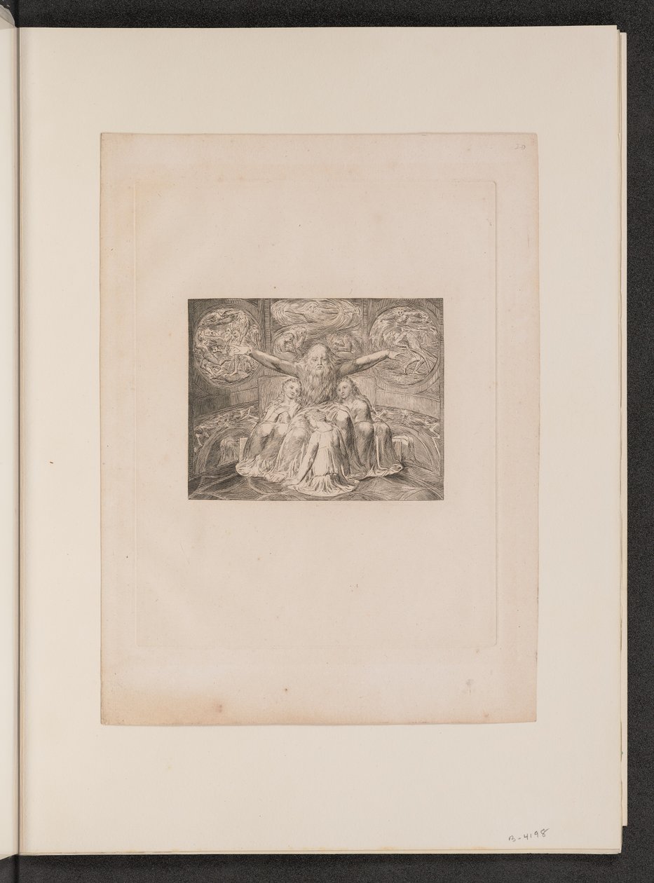 Job och hans döttrar, 1825. av William Blake
