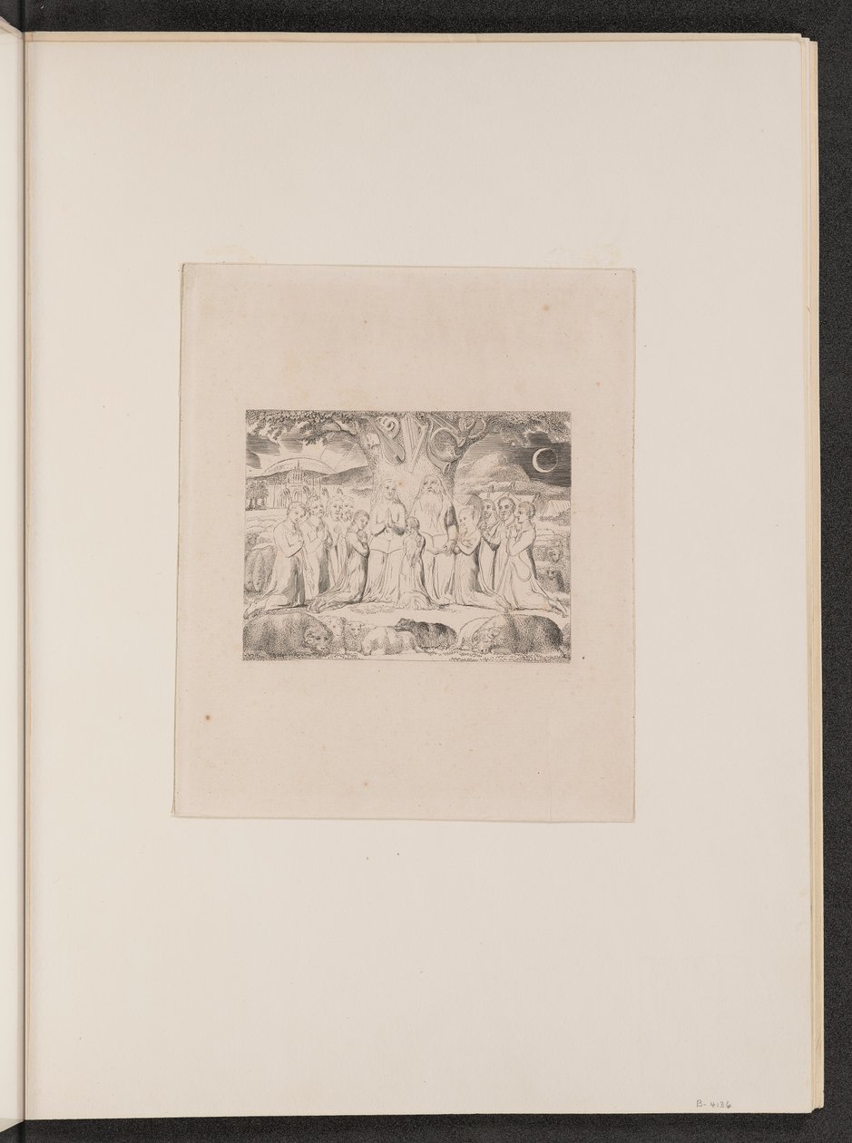 Job och hans familj, 1825. av William Blake