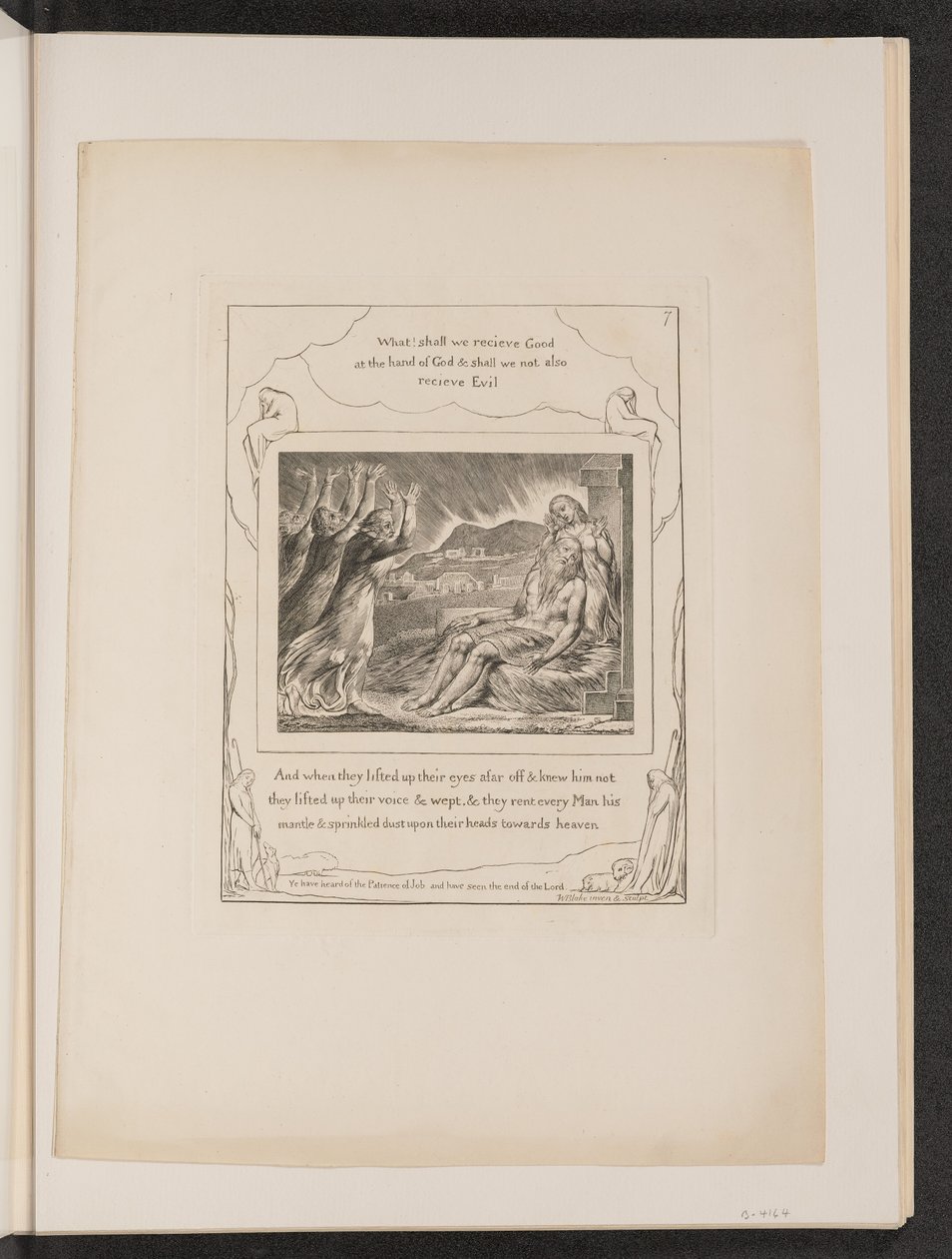 Jobs tröstare, 1825. av William Blake