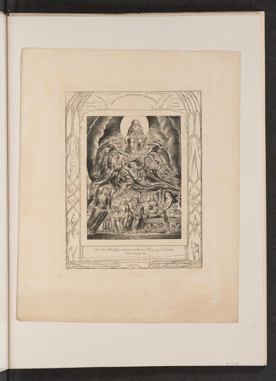 Satan inför Guds tron av William Blake