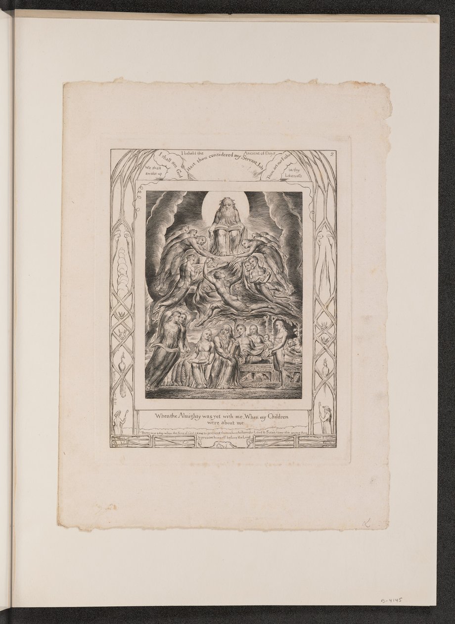 Satan inför Guds tron av William Blake