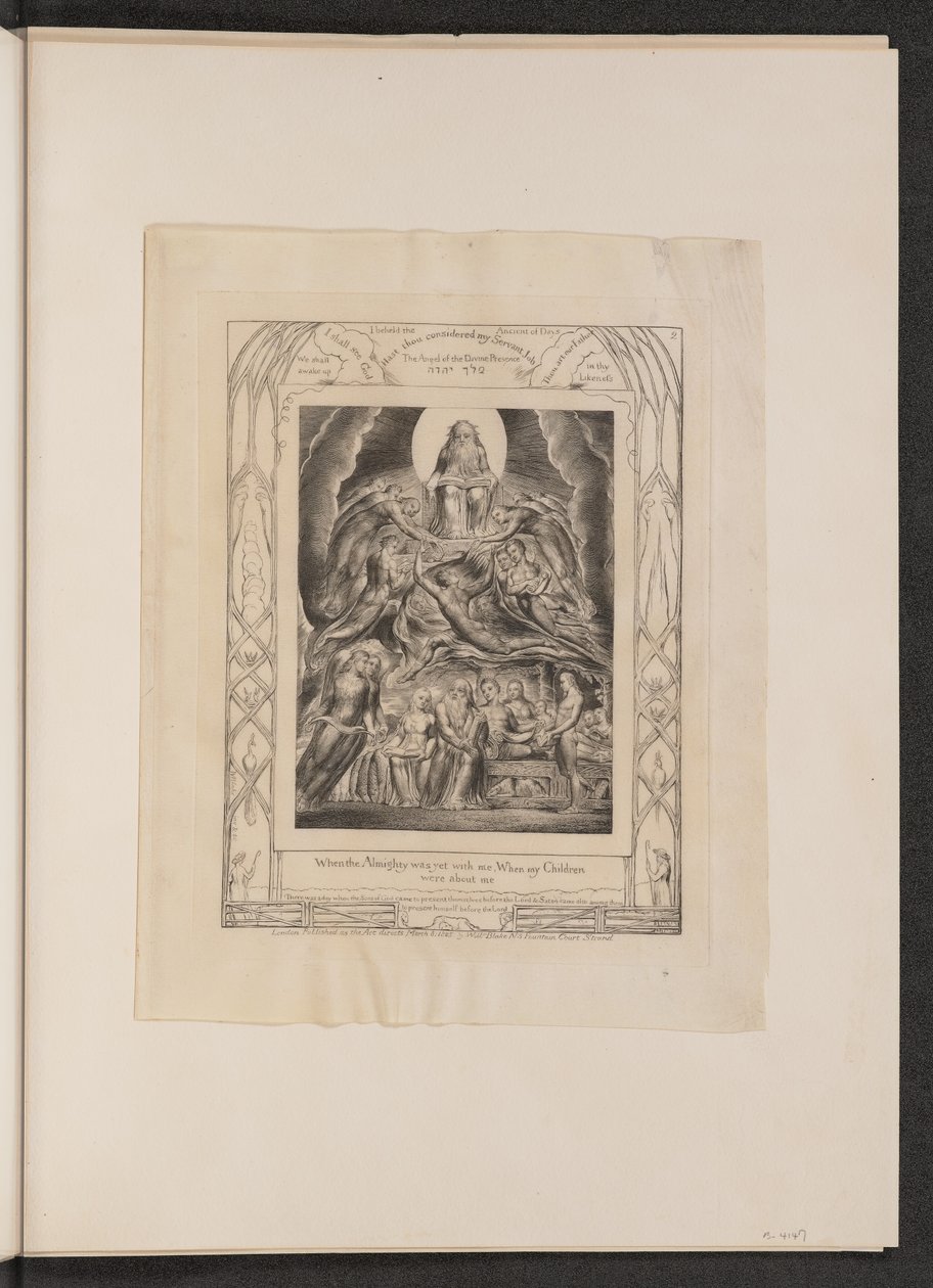 Satan inför Guds tron av William Blake