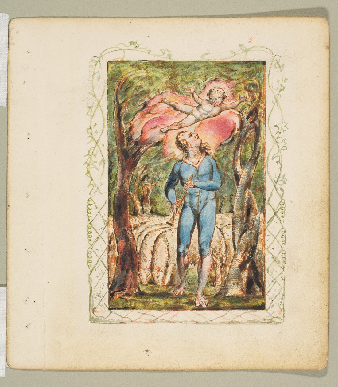 Songs of Innocence: Frontispice, ca. 1825. av William Blake