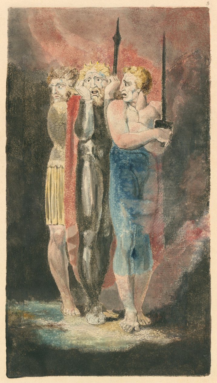 Anklagarna för stöld, äktenskapsbrott, mord (krig) av William Blake