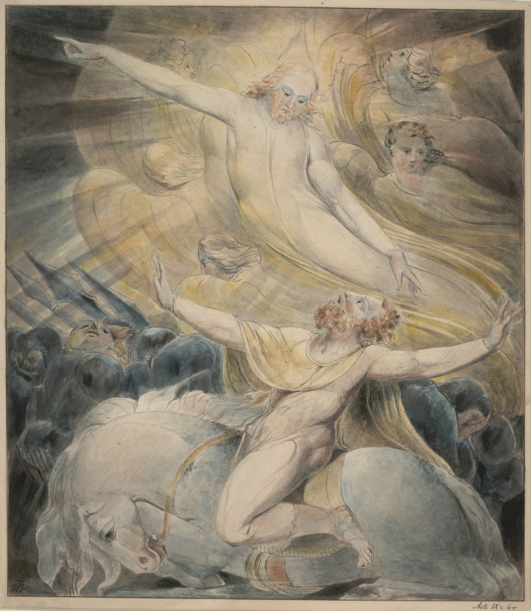 The Conversion of Saul, c.1800 av William Blake